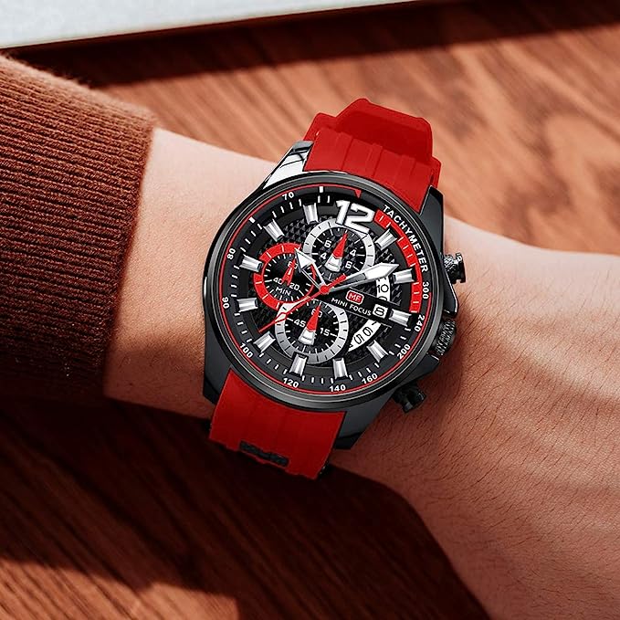 Relógio Mini Focus MF0350 Pulseira em Silicone (Vermelho) - Versomastore