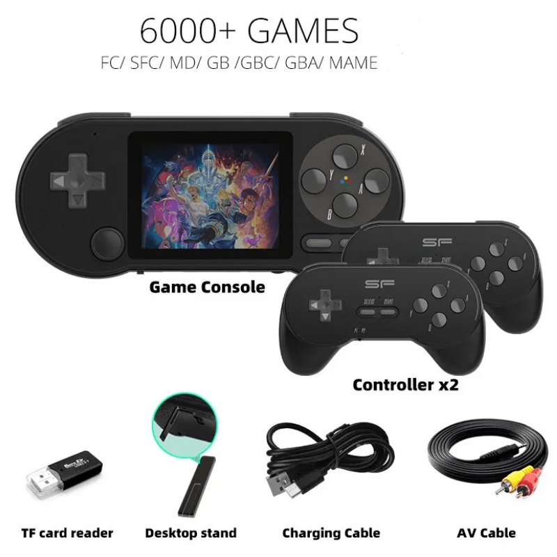 Console de jogos Portátil com mais de 6.000 jogos e Saída AV - Versomastore