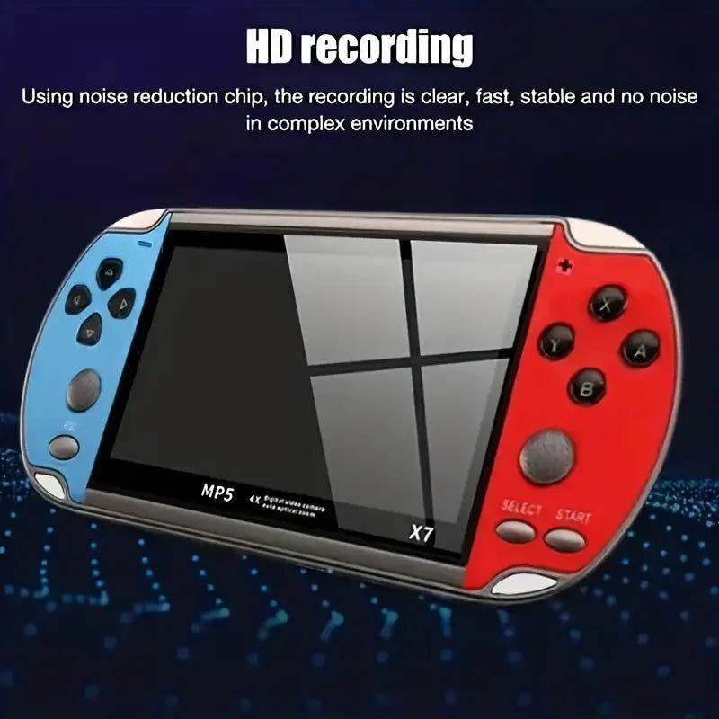 Console de jogos portátil com tela HD de 4.3" e jogos pré-instalados - Versomastore