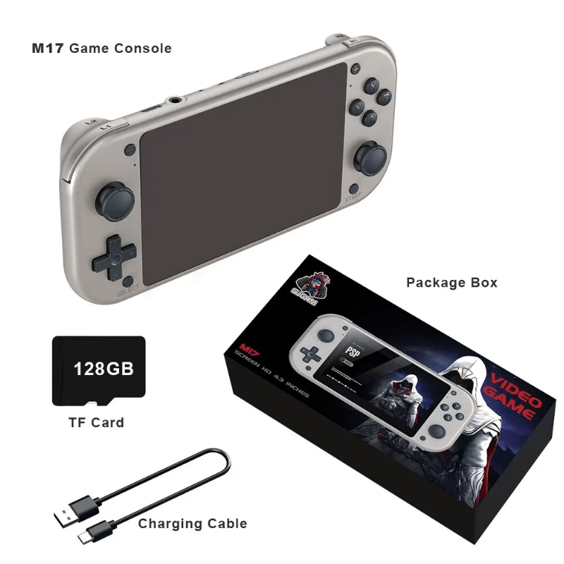 Console de videogame Retrô portátil Sistema linux tela Ips de 4.3" - Versomastore