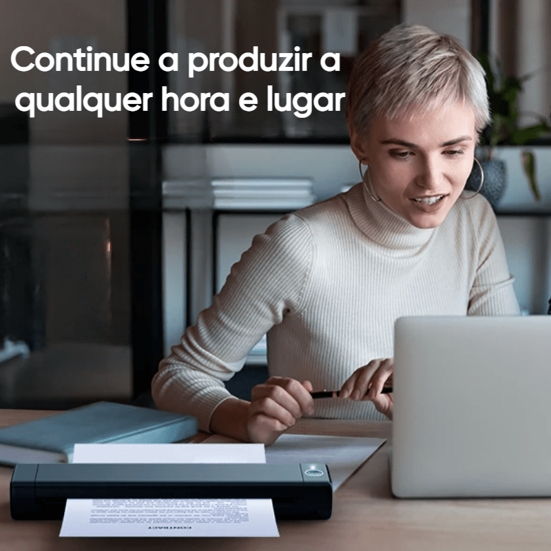 Impressora Portátil sem fio para casa, escritório ou escola - Versomastore