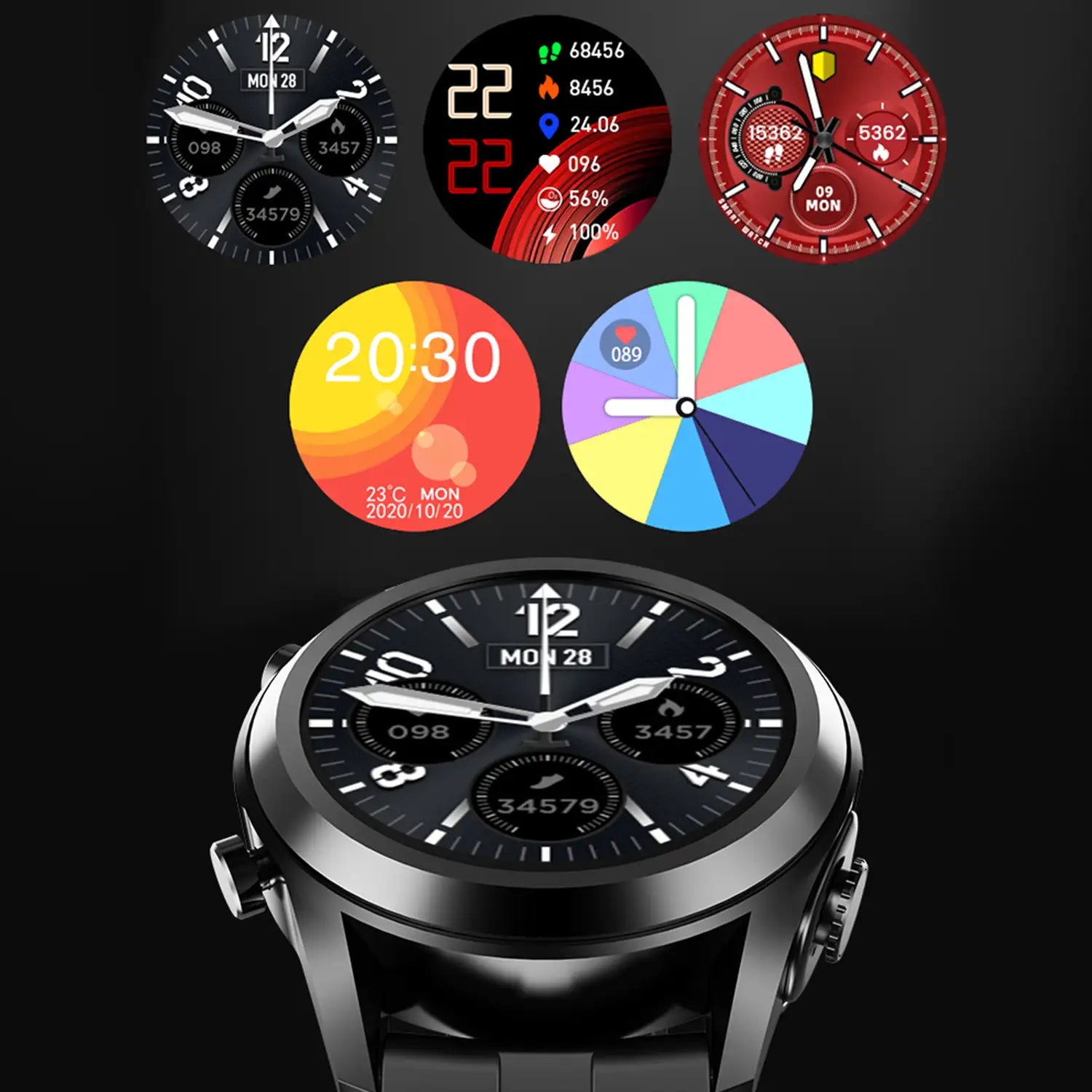 Smartwatch T10 com Auriculares TWS (Preto) - Versomastore