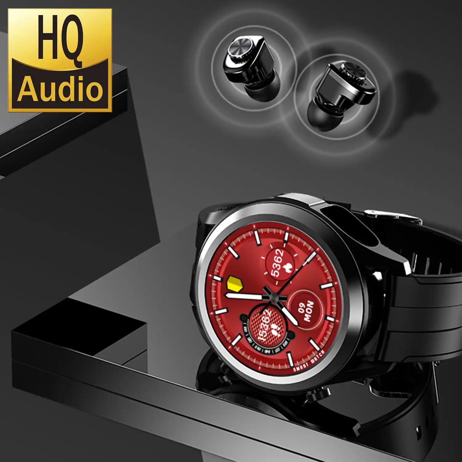 Smartwatch T10 com Auriculares TWS (Preto) - Versomastore