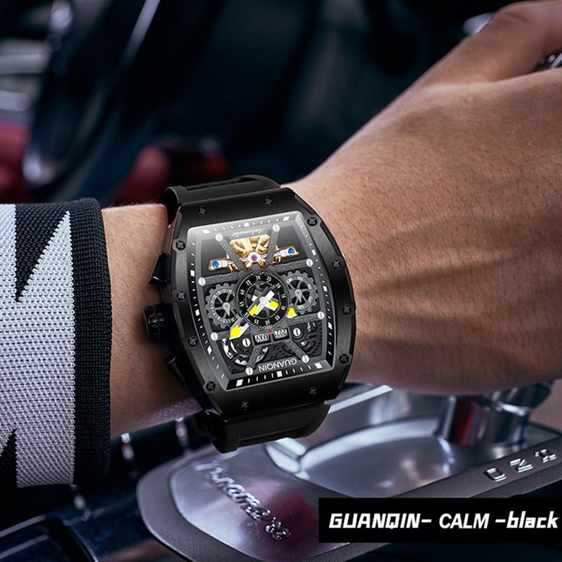 Relógio Guanqin GJ16197 Automático (Preto) - Versomastore