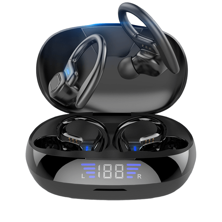 Auriculares Esportivos VV2 Display digital (Preto) - Versomastore
