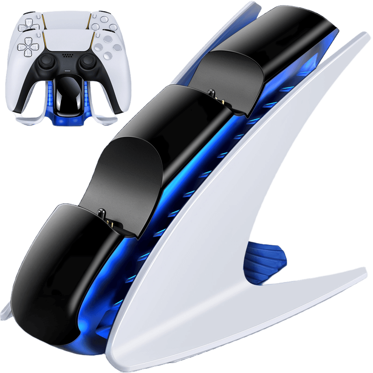 Carregador Rápido Duplo Beboncool X96 para Comando PS5 (Branco) - Versomastore