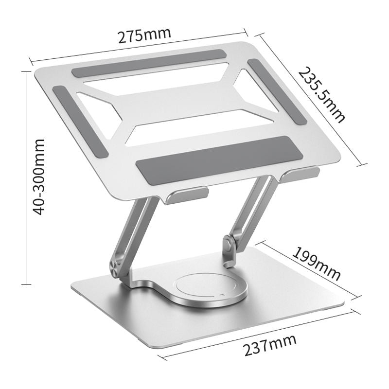 Base para computador portátil com Elevação e Rotação de 360º - Versomastore