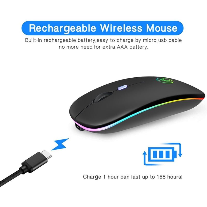 Rato sem Fio iMice E1300-BT Extra Silencioso (Preto) - Versomastore