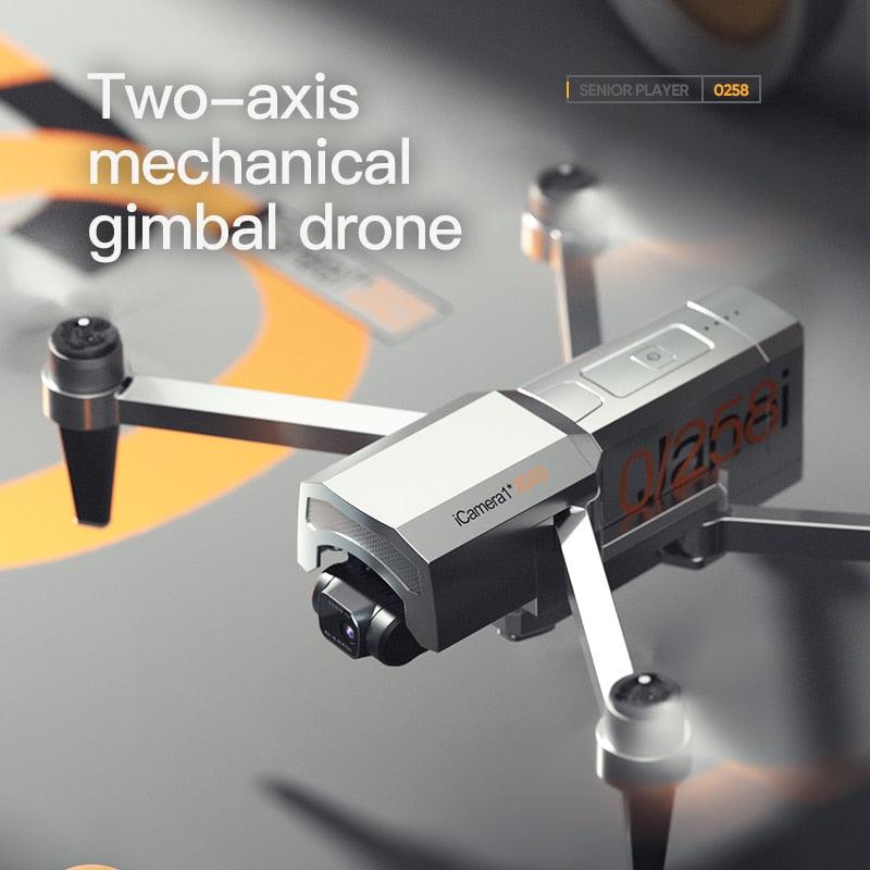 Drone iCamera1 Com GPS Gravação de Vídeo 4K HD (Prata) - Versomastore