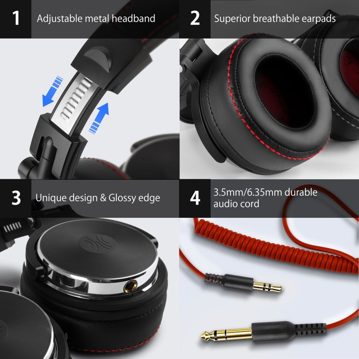 Auscultadores Oneodio Pro50 (Preto) - Versomastore