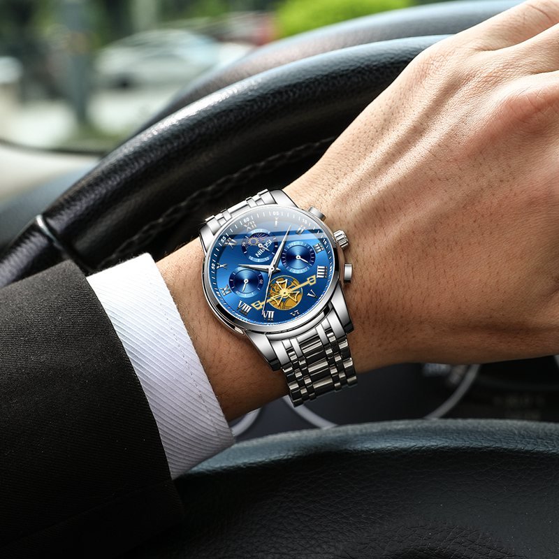 Relógio Nibosi NI2507 (Azul e prata) - Versomastore