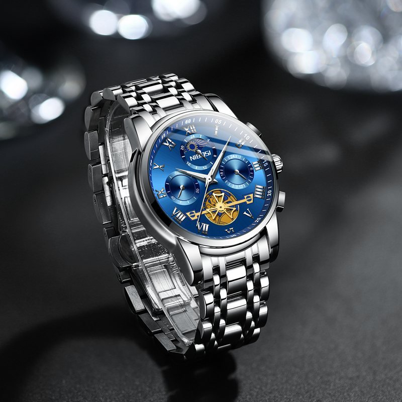 Relógio Nibosi NI2507 (Azul e prata) - Versomastore