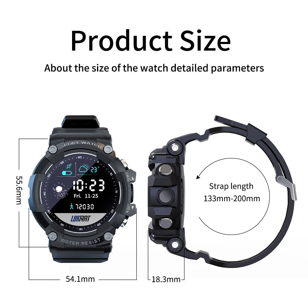 Smartwatch Lokmat Attack II (Preto) - Versomastore