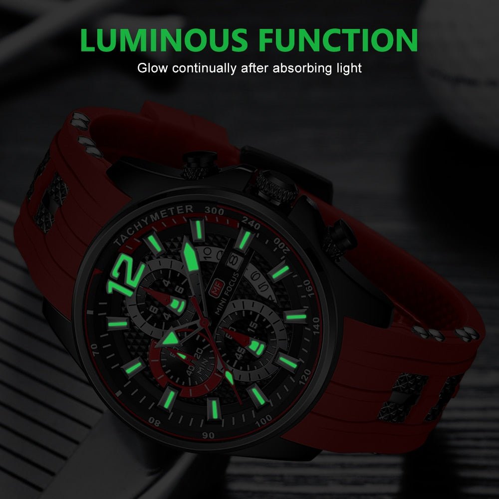 Relógio Mini Focus MF0350 Pulseira em Silicone (Vermelho) - Versomastore