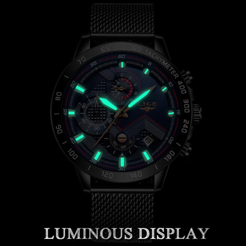 Relógio Lige LG9929 Pulseira em Aço Inoxidável (Preto Bronze) - Versomastore