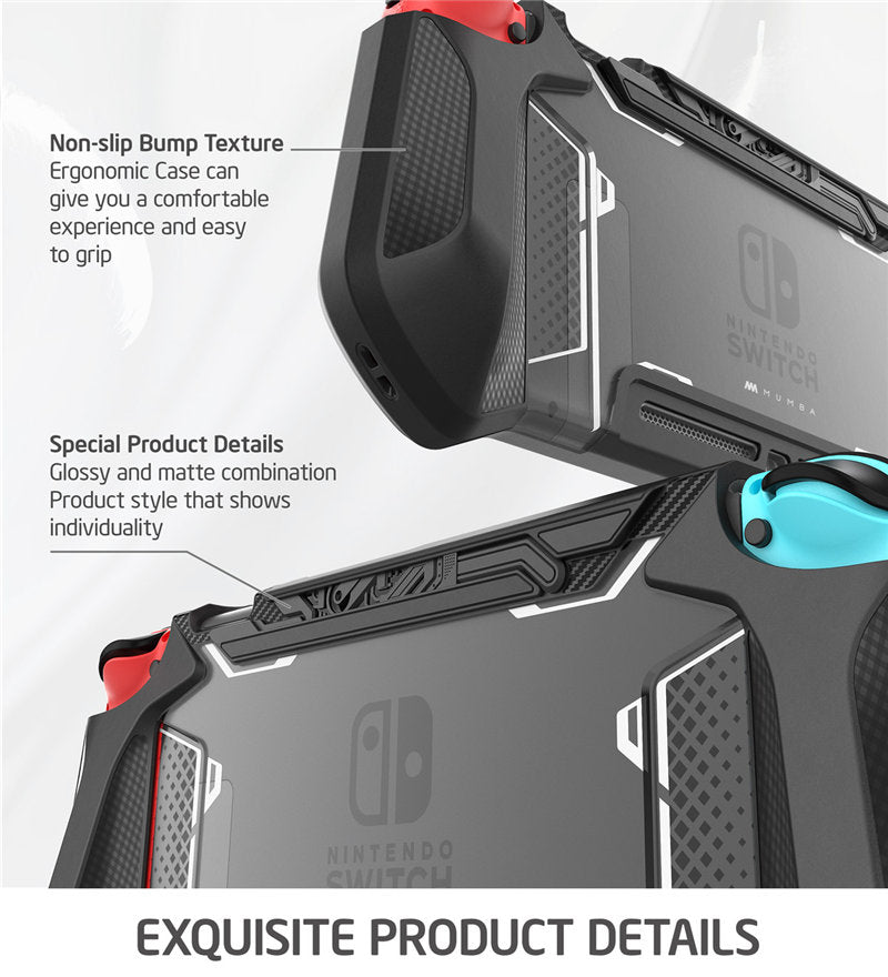 Case Nintendo Switch Proteção Acoplável para Consola e Comandos (Preto) - Versomastore