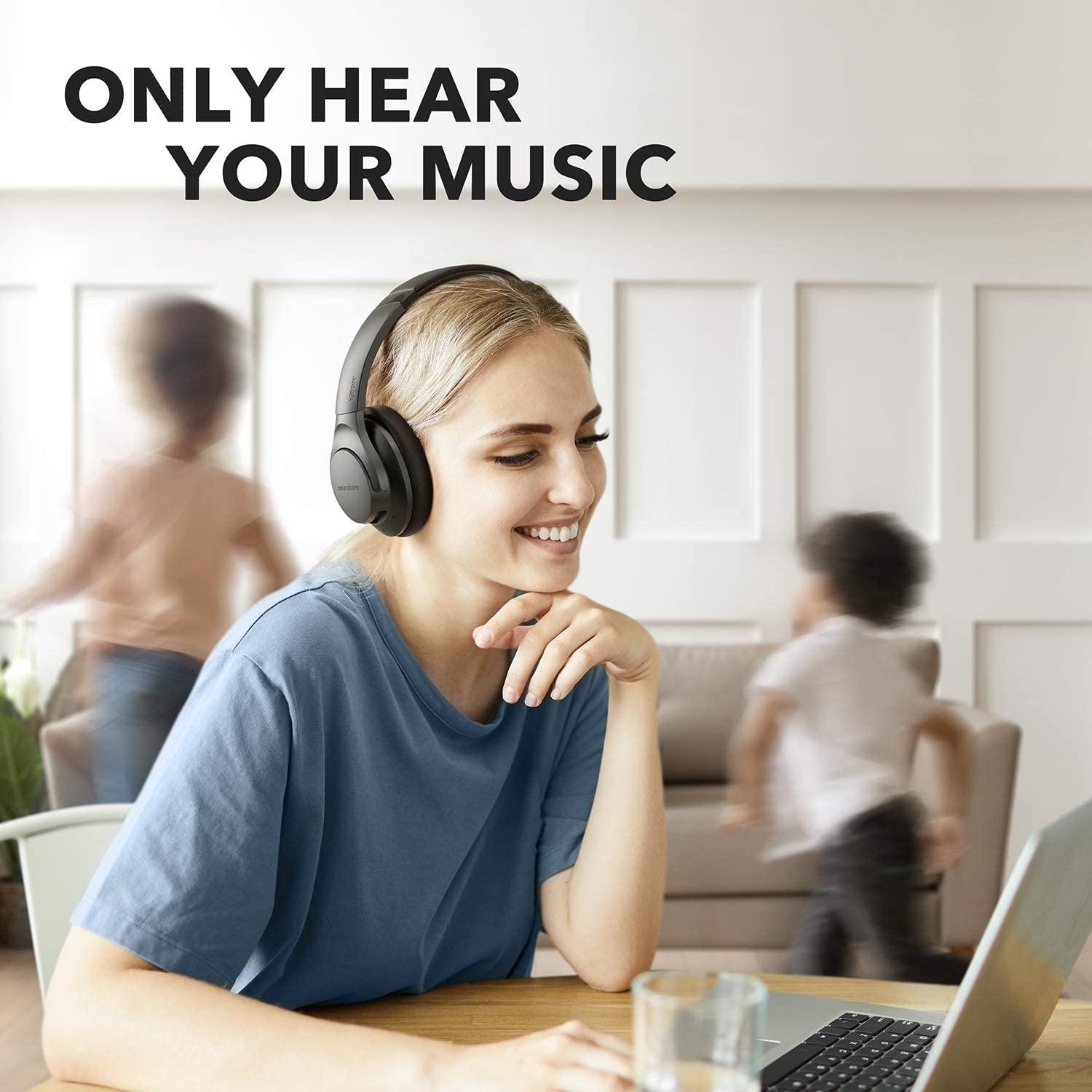 Auscultadores Soundcore Life Q20 (Preto) - Versomastore