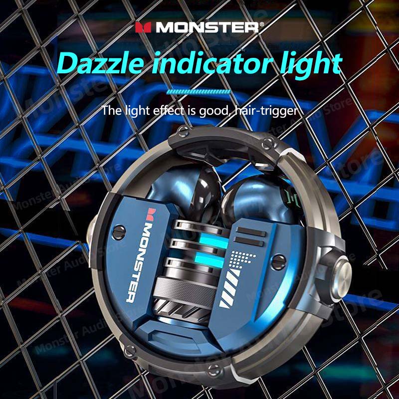 Auriculares sem fio Monster Xkt10 (Azul) - Versomastore