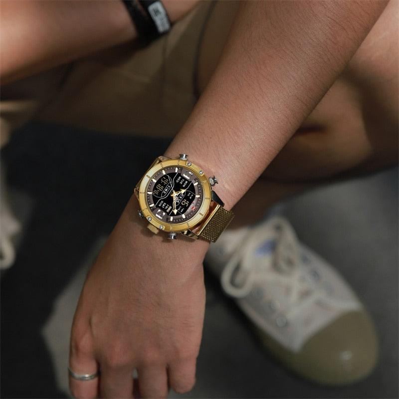 Relógio Naviforce NF9153 Pulseira em Aço Inoxidável (Dourado) - Versomastore