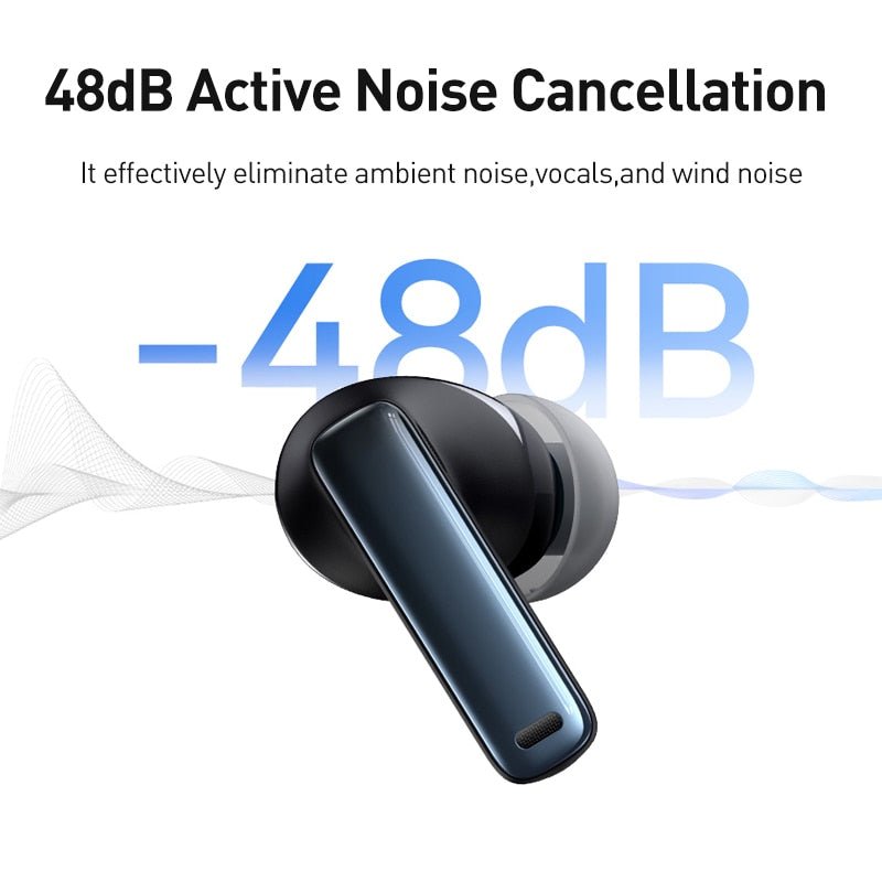 Auriculares sem fio Baseus Bowie M2s (Preto) - Versomastore