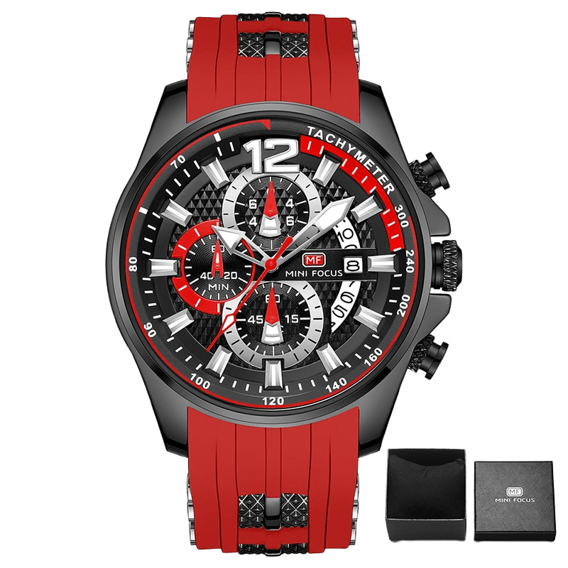 Relógio Mini Focus MF0350 Pulseira em Silicone (Vermelho) - Versomastore