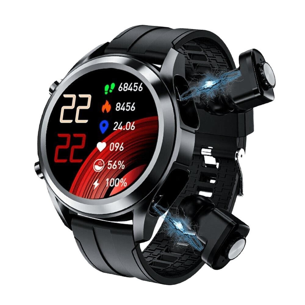 Smartwatch T10 com Auriculares TWS (Preto) - Versomastore