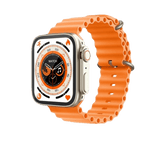 Smartwatch TS8 Ultra (Laranja) + 1 pulseira extra (Preto) - Versomastore