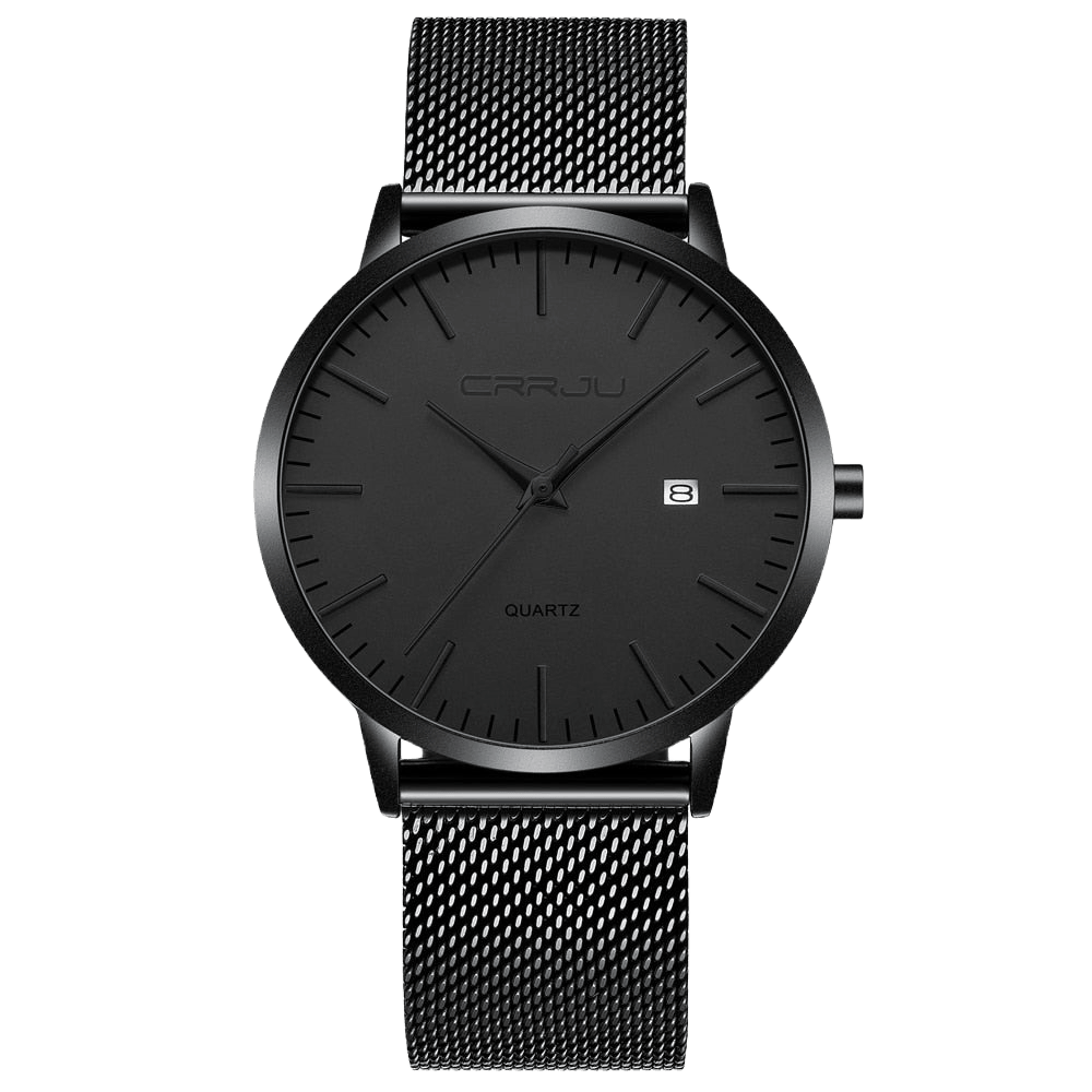 Relógio Crrju CR2172 Pulseira em Aço Inoxidável (Preto) - Versomastore