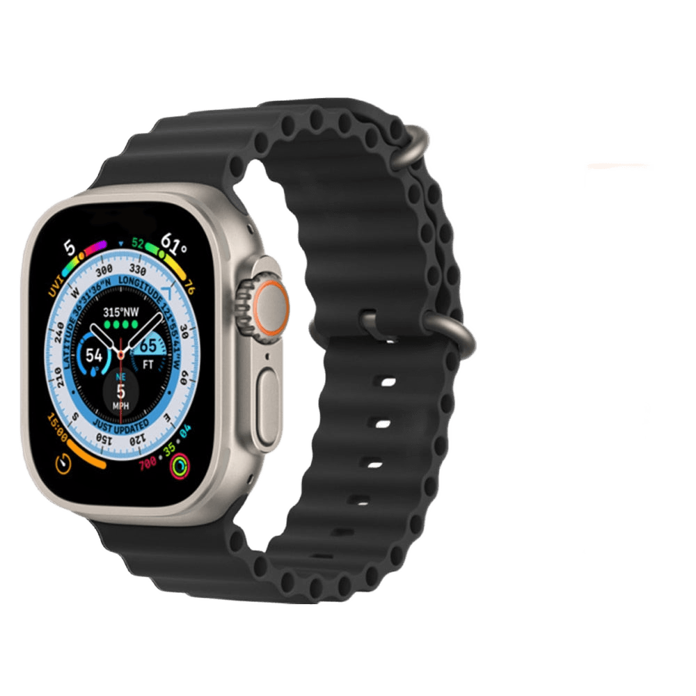 Smartwatch TS8 Ultra (Preto) + 1 pulseira extra (Laranja) - Versomastore