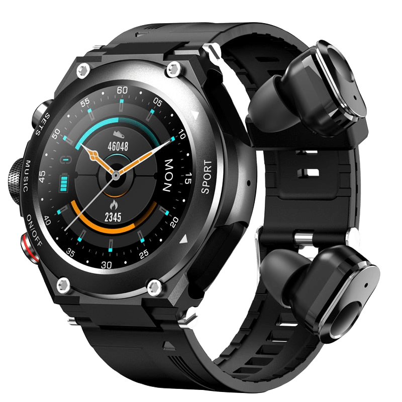 Smartwatch Lemfo T92 com Auriculares Tws (Preto) - Versomastore