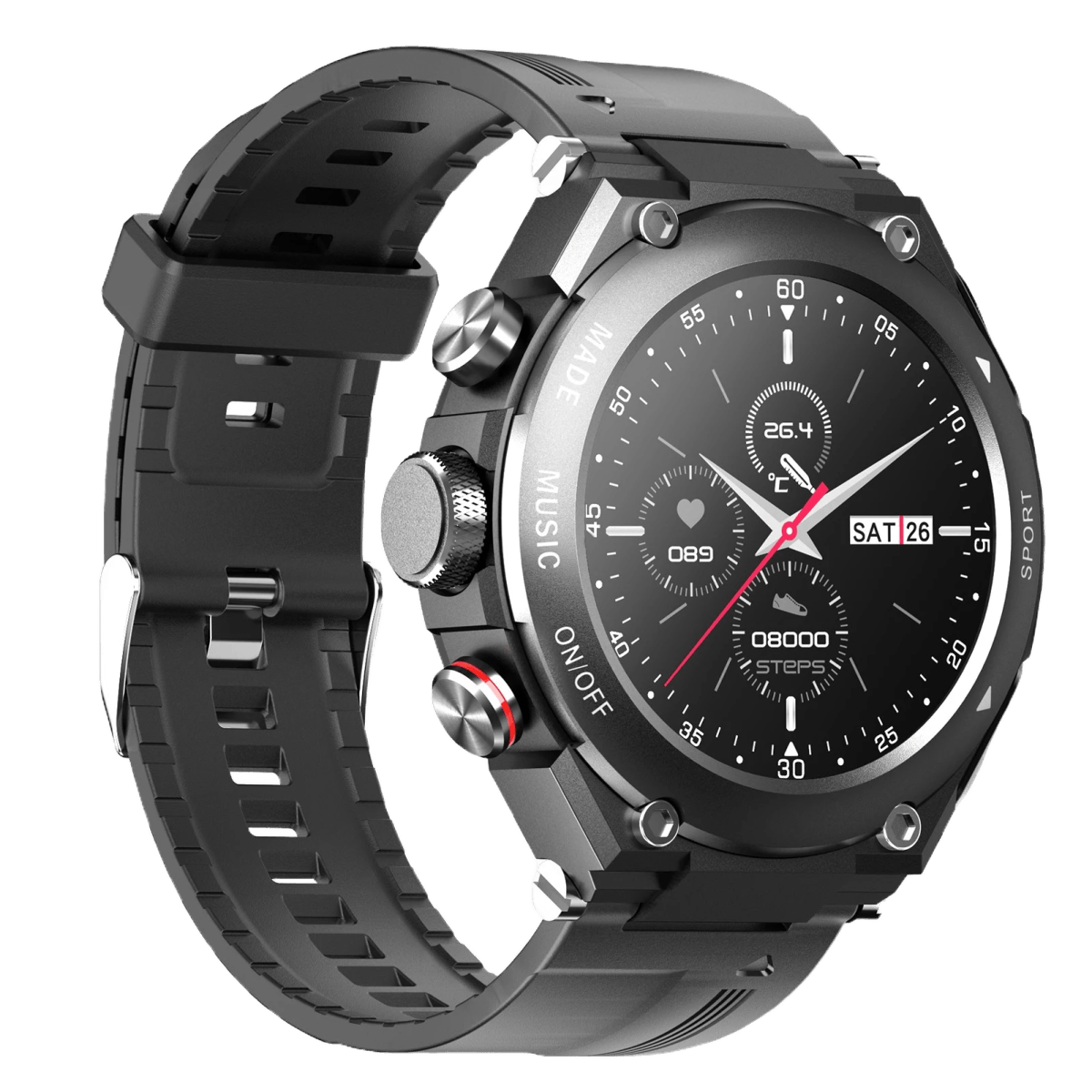 Smartwatch Lemfo T92 com Auriculares Tws (Preto) - Versomastore