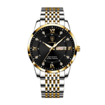 Relógio Poedagar PG9317 Pulseira em Aço Inoxidável (Preto e Dourado) - Versomastore
