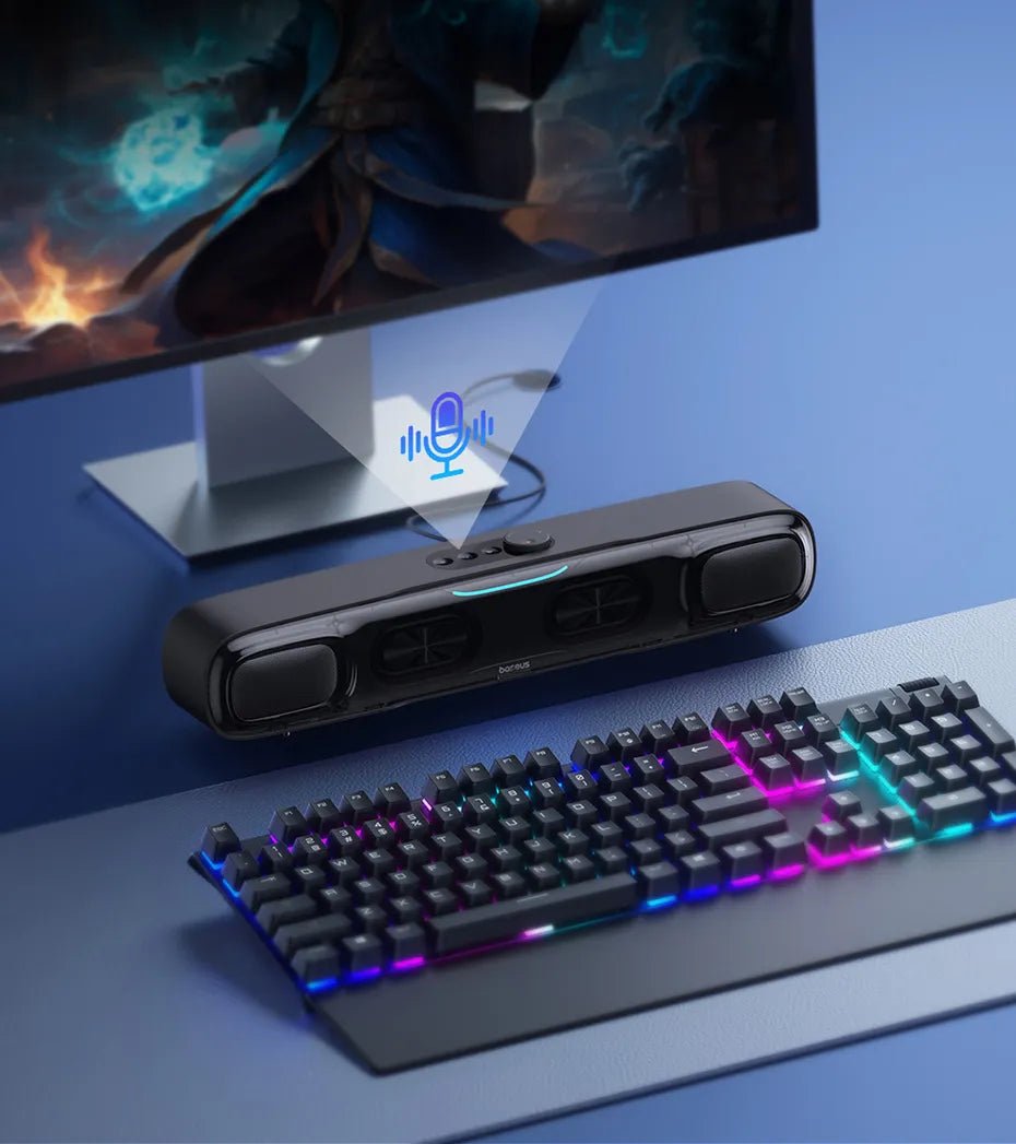 Barra de som Baseus para Pc/Laptop Bluetooth 5.3 e Áudio 3D - Versomastore