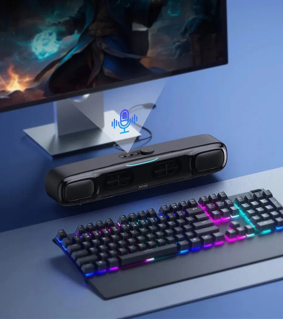 Barra de som para Pc/Laptop Bluetooth 5.3 e Áudio 3D com Bateria incluída - Versomastore