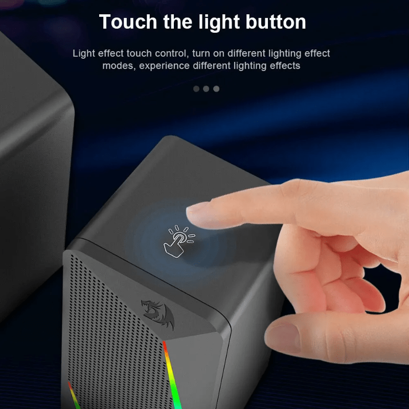 Barras de som para PC/Laptop Som Surround e luzes RGB - Versomastore