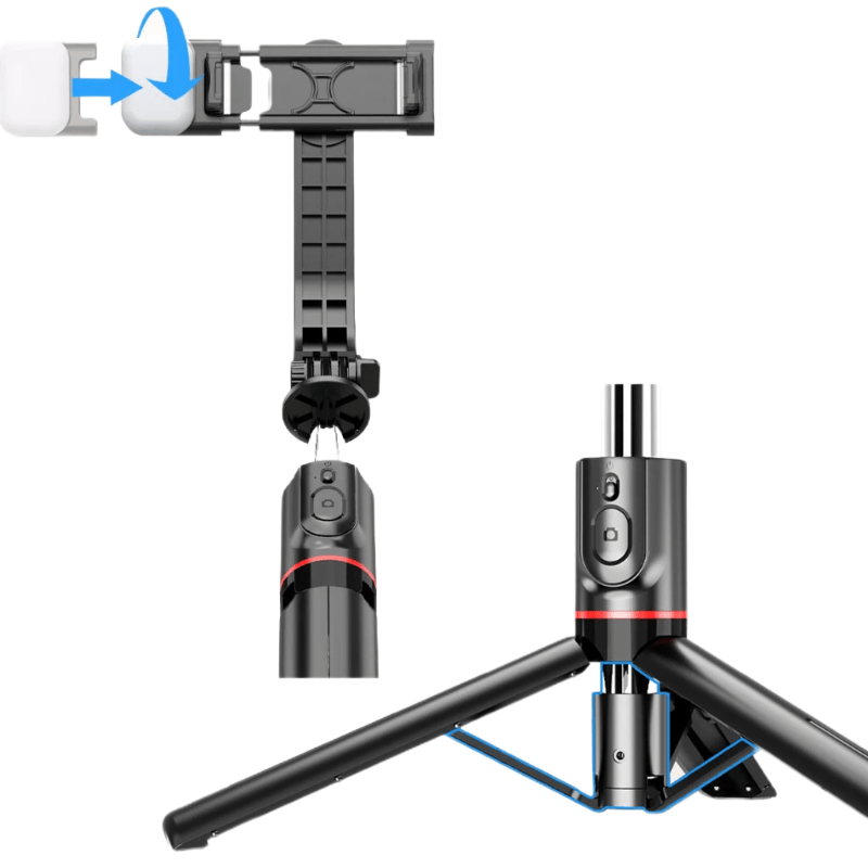 Bastão de Selfie com Controle remoto e Luzes Led - Versomastore