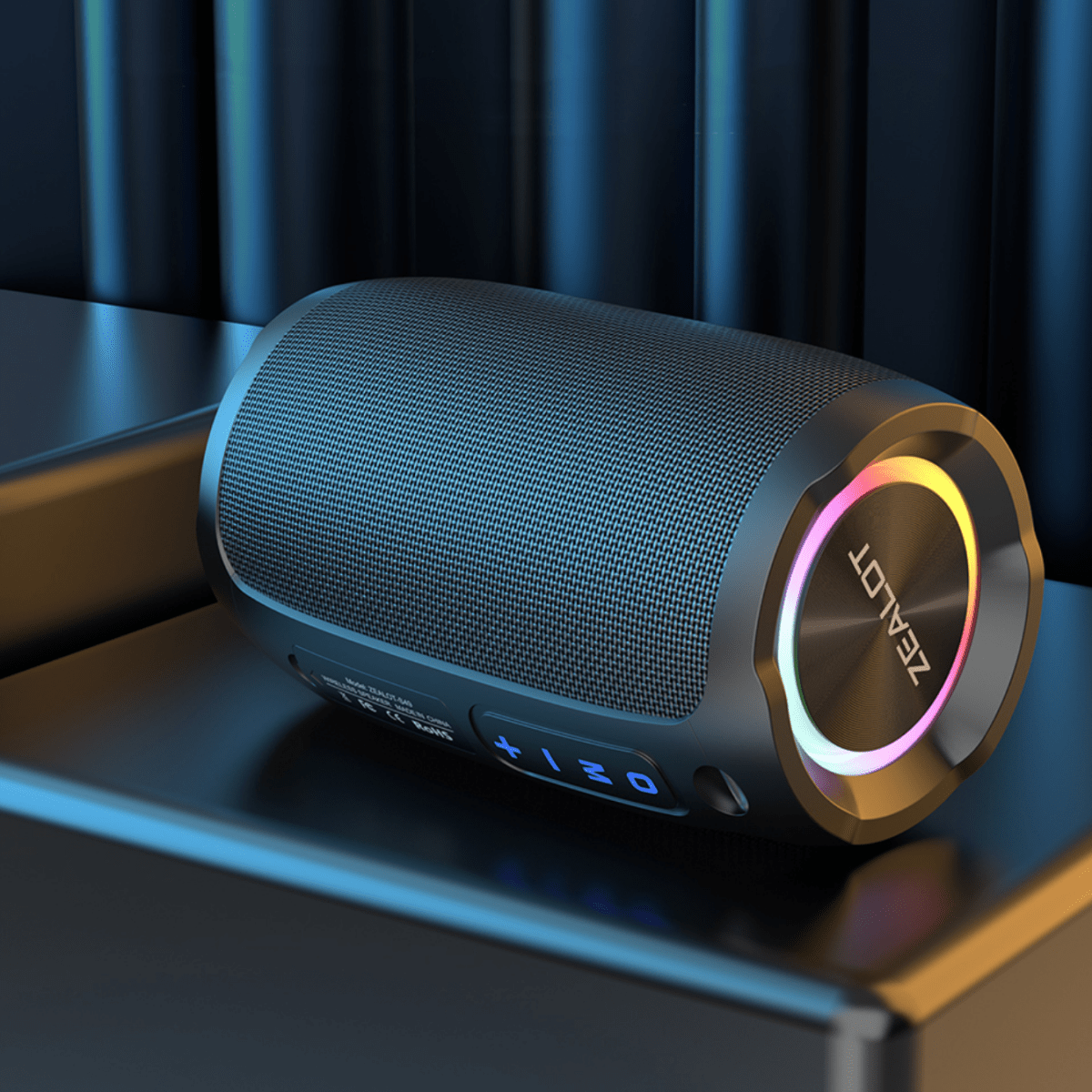 Coluna de som Bluetooth Zealot S49 (Preto) - Versomastore