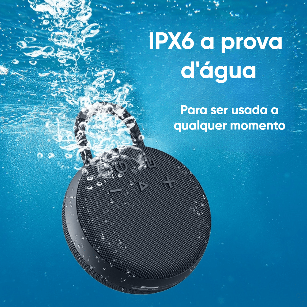 Coluna de som sem fio Zealot S77 a prova D'água (Preto) - Versomastore
