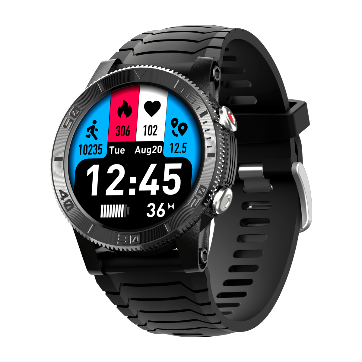 Smartwatch Decwin CR130 (Preto) - Versomastore