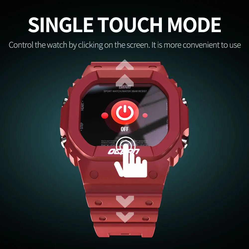 Smartwatch Lokmat Ocean (Vermelho) - Versomastore