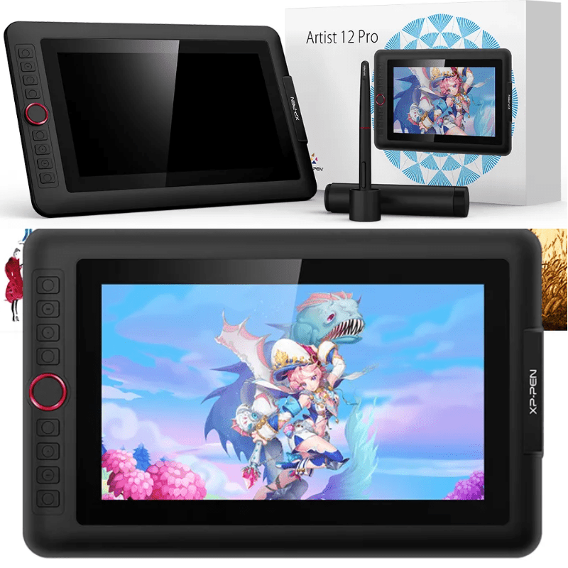 Mesa Digitalizadora XPPen Artist 12 Pro com Tela de 11.6" Alta Qualidade desenho Profissional - Versomastore