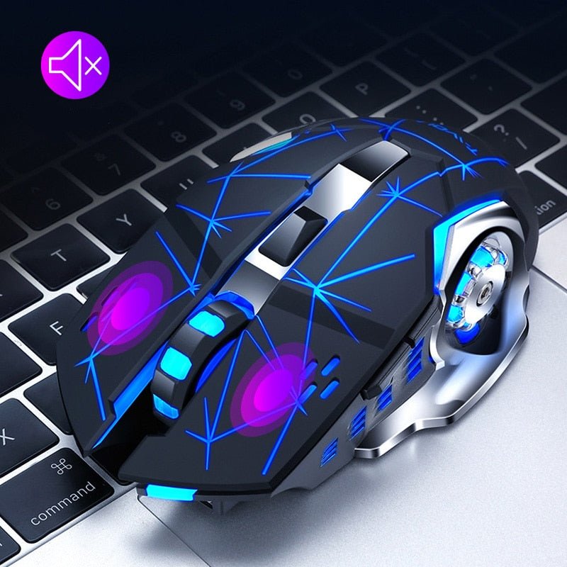 Mouse Gaming sem fio recarregável 2400DPI (Preto) - Versomastore