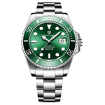 Relógio Masculino Pagani Design Pulseira em aço inoxidável elegante e moderno (Verde/cinza) - Versomastore