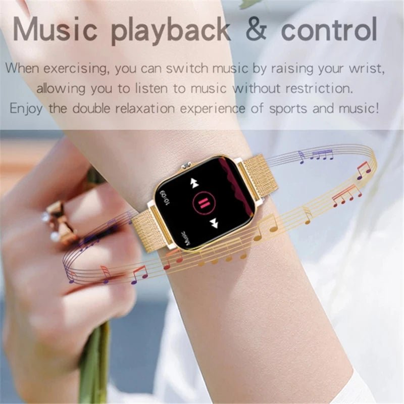 Smartwatch Feminino Lige Super luxuoso (Dourado) - Versomastore