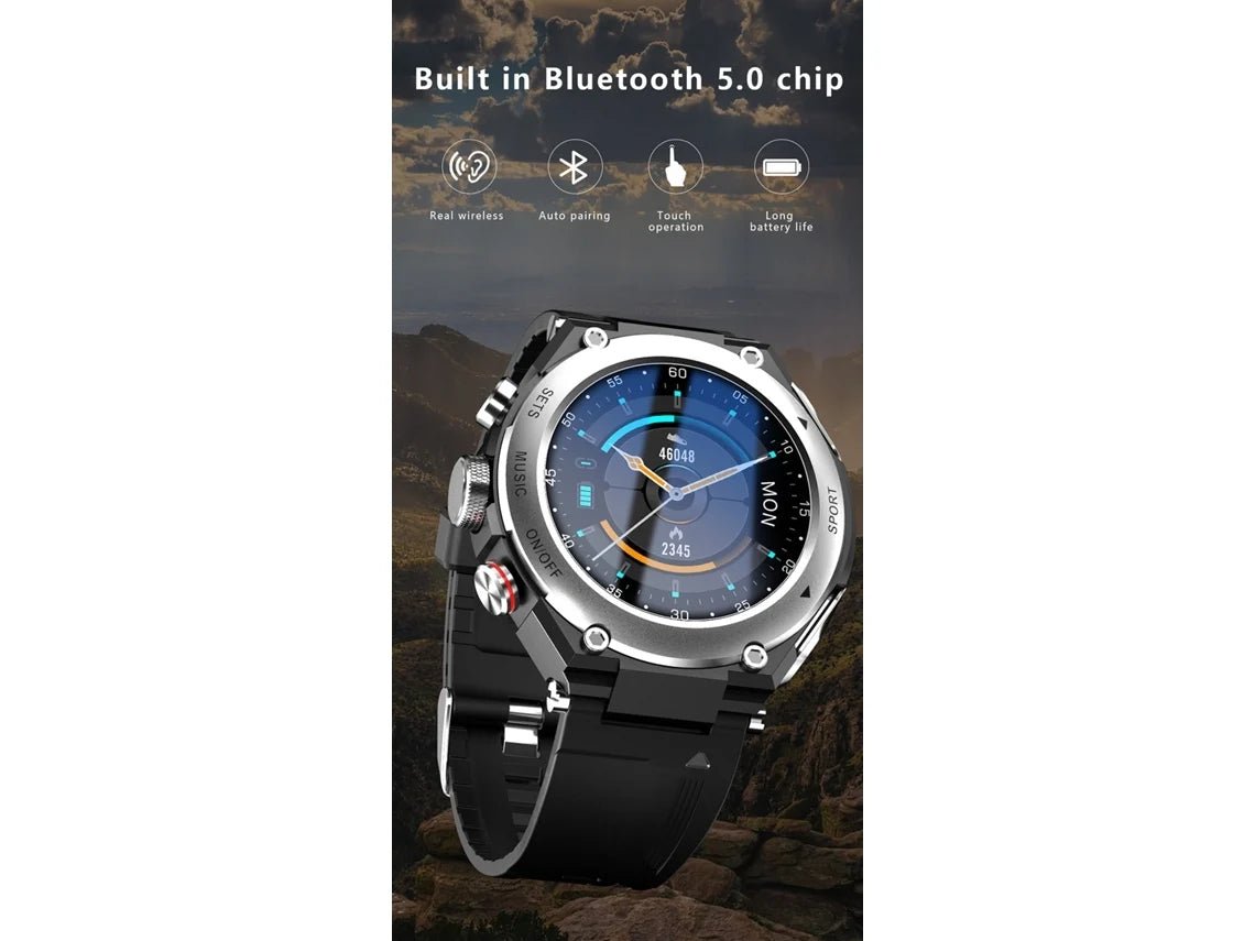 Smartwatch Lemfo T92 com Auriculares Tws (Prateado) - Versomastore
