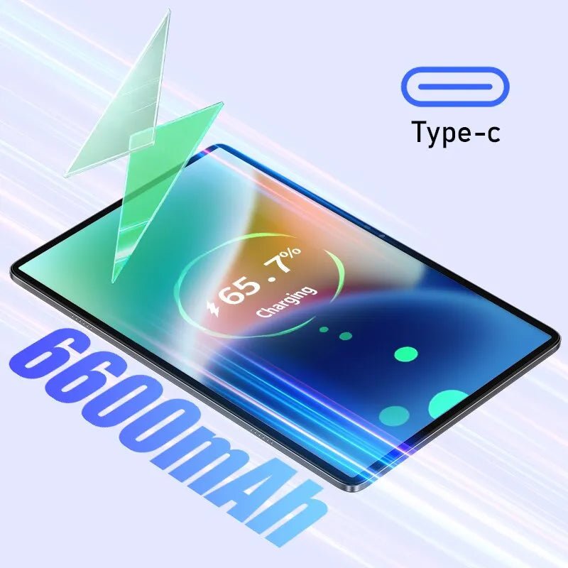 Tablet 10.1" Full HD Android 12 com potente processador e 4GB RAM + 64GB ROM - Versomastore