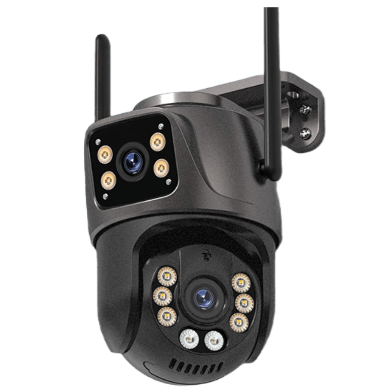 Câmera de Vídeo vigilância com Lente dupla 8MP 4K HD Sensor de movimento captura de áudio - Versomastore