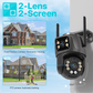Câmera de Vídeo vigilância com Lente dupla 8MP 4K HD Sensor de movimento captura de áudio - Versomastore