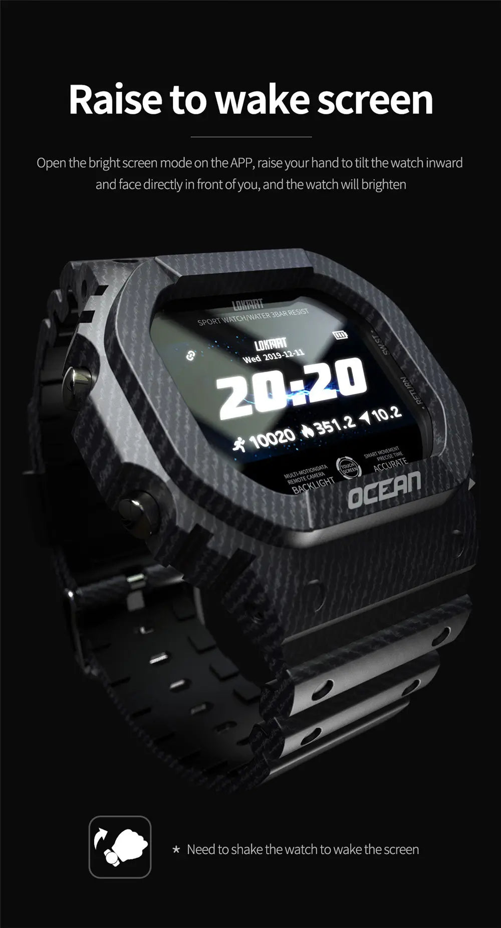 Smartwatch Lokmat Ocean (Azul Denin) - Versomastore