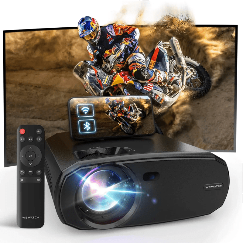 Projetor de vídeo 5G Full HD Bluetooth com controle remoto - Versomastore